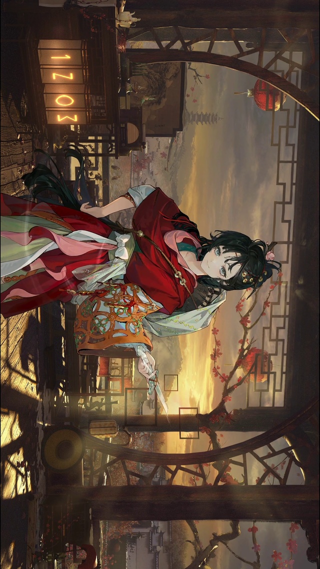 琼田载雪图-黄昏