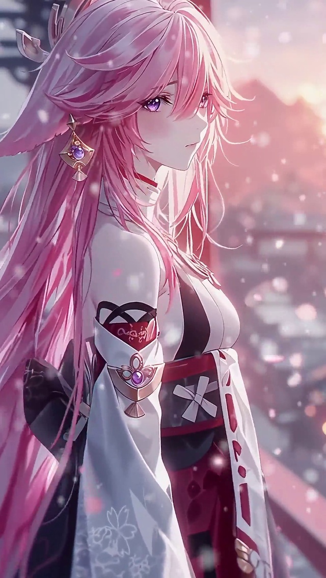 八重神子丨古城初雪丨