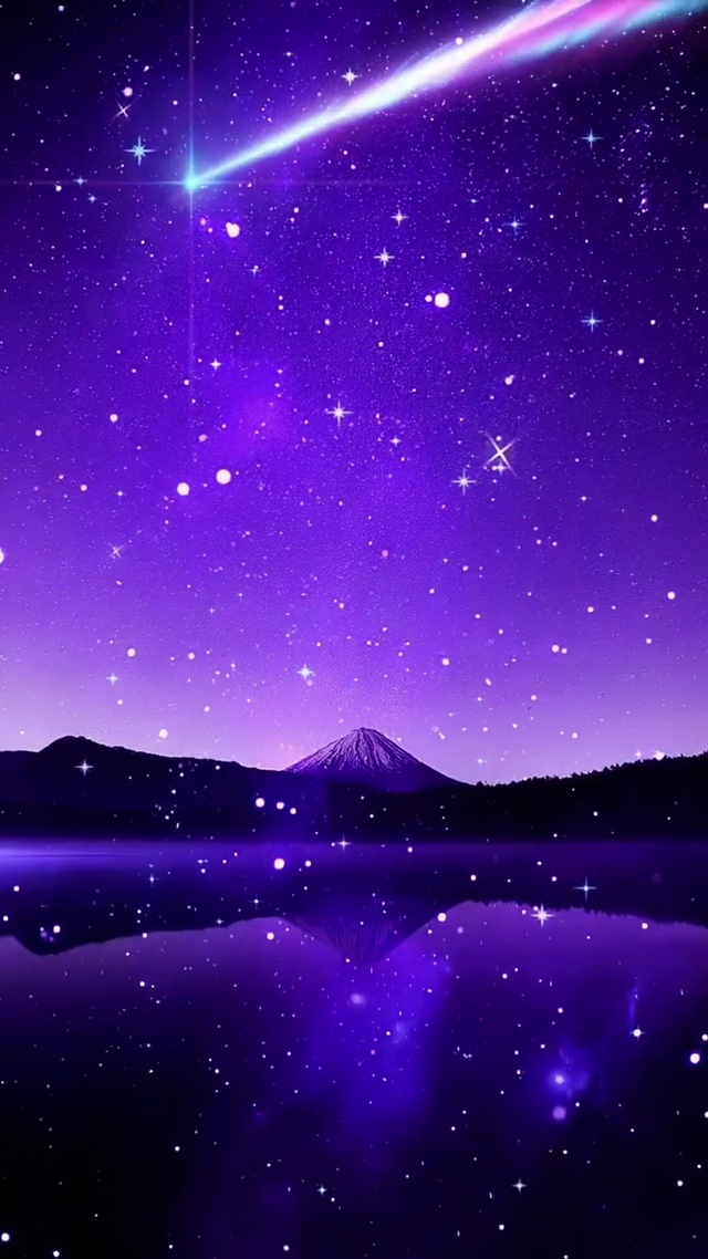 紫蓝色星空