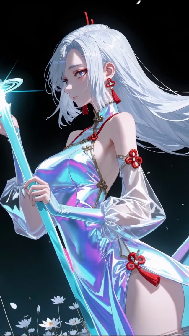 炫彩持剑少女申鹤