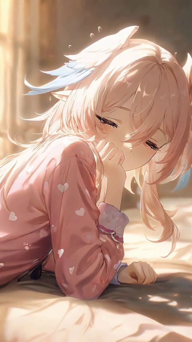 莉奈亚丨粉色睡衣丨