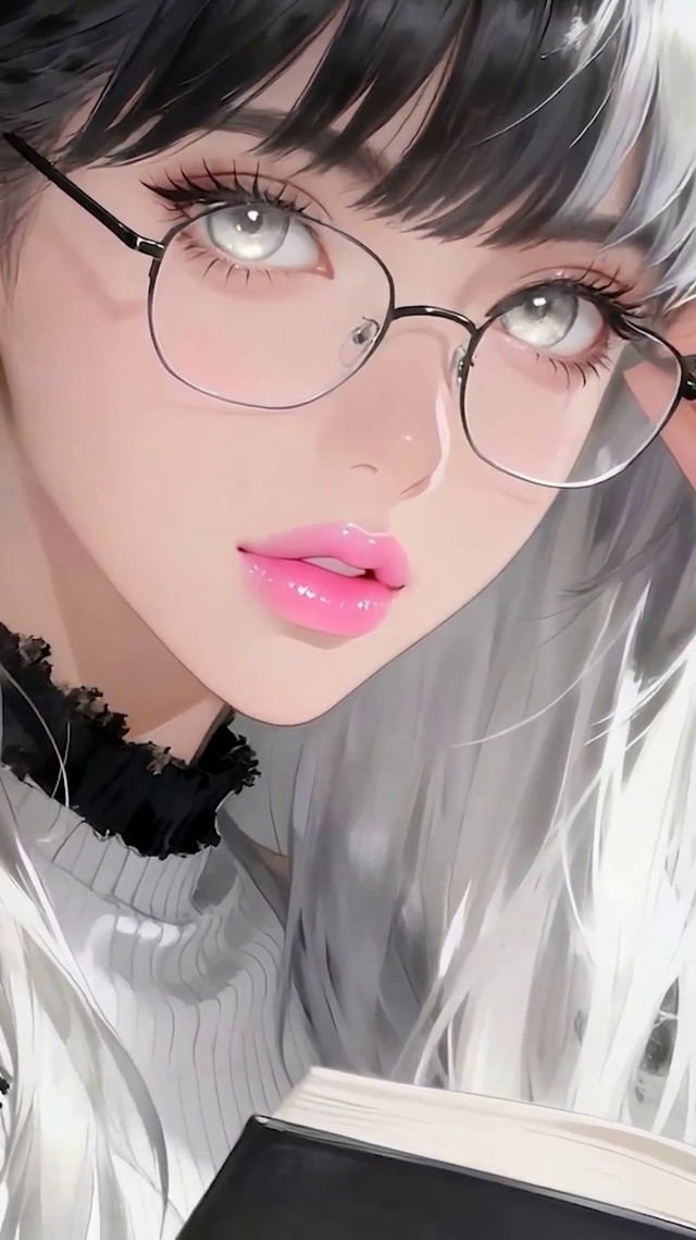 戴眼镜女孩