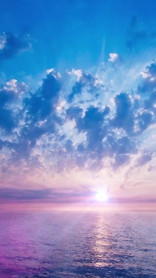 治愈大海晚霞