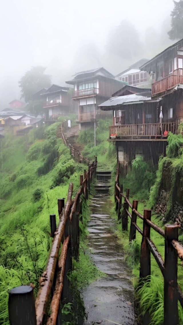 雨后的乡村