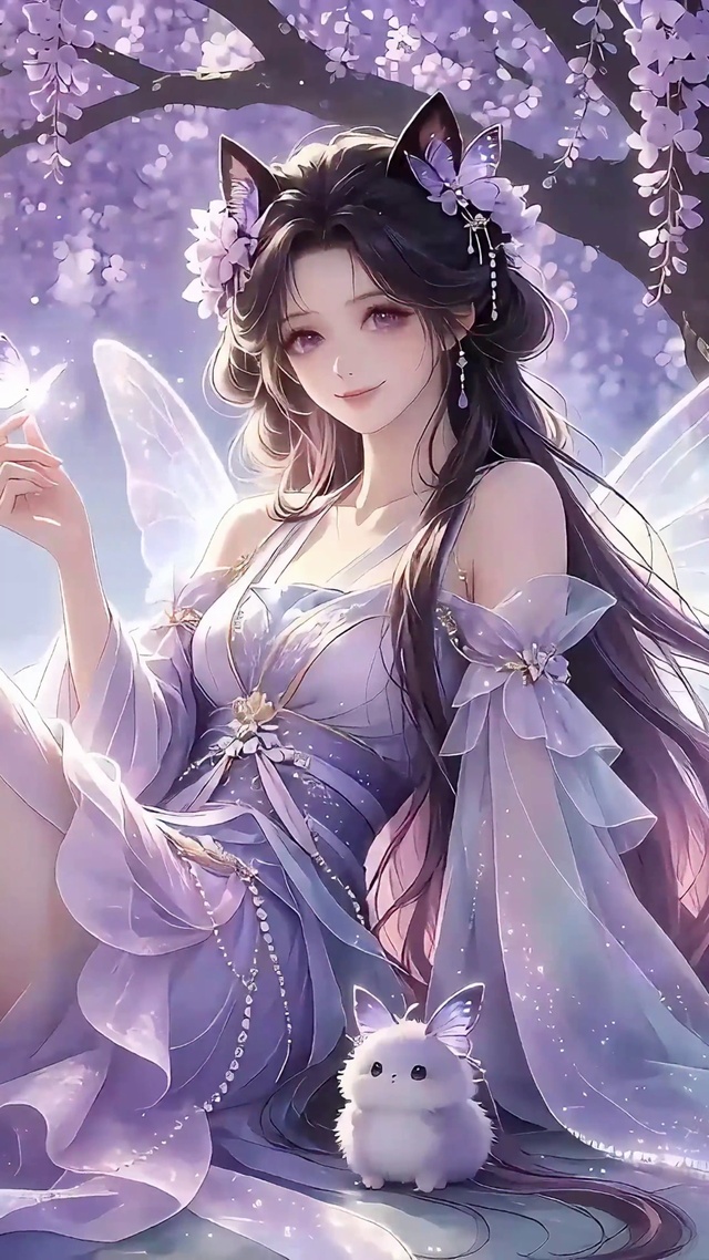 古风蝴蝶精灵少女