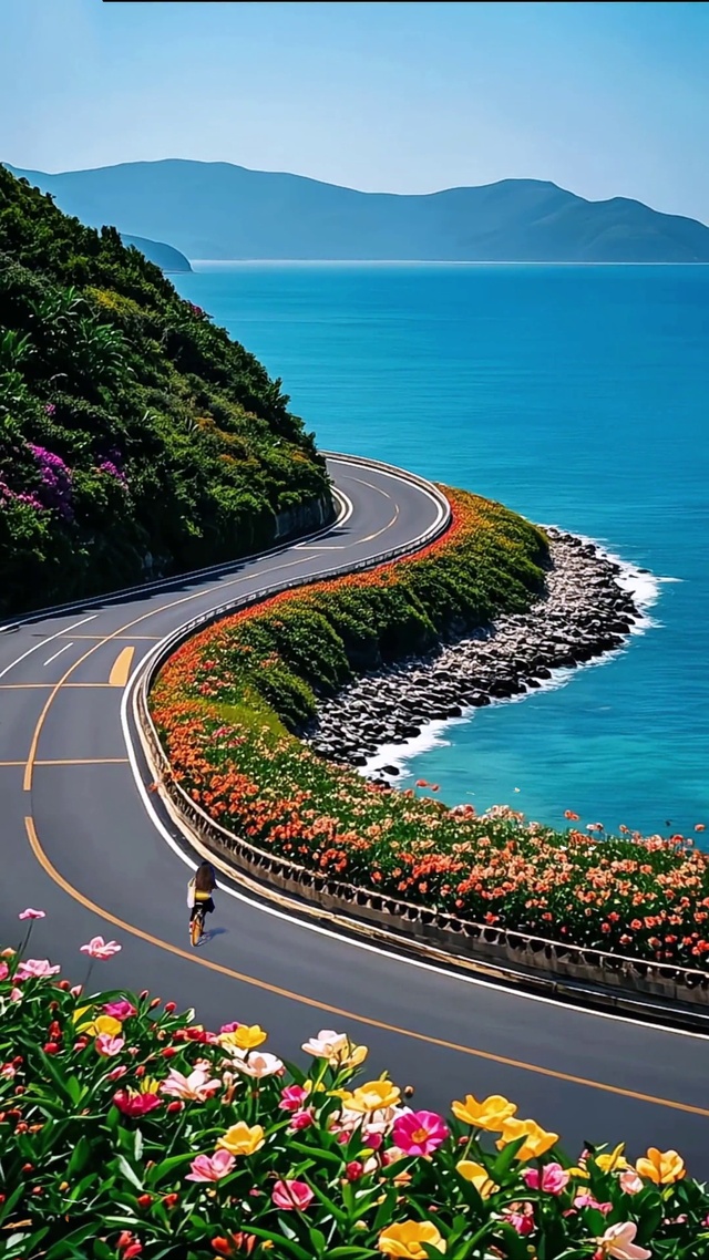 海边骑行