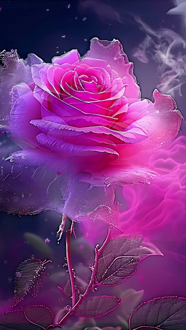 唯美动态玫瑰花