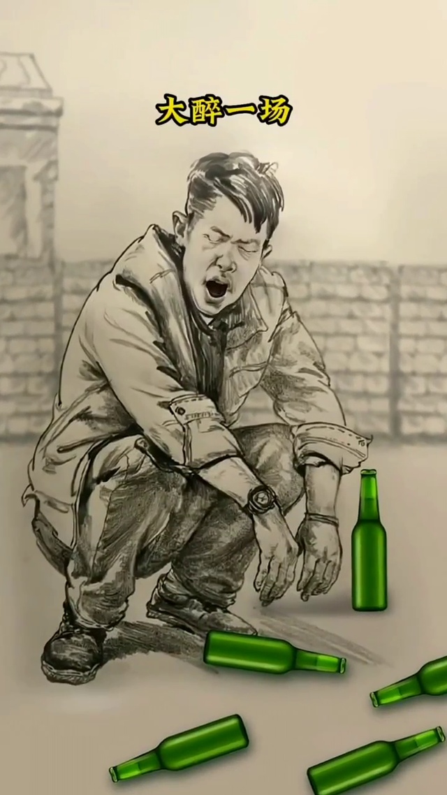 搞笑壁纸-大醉一场