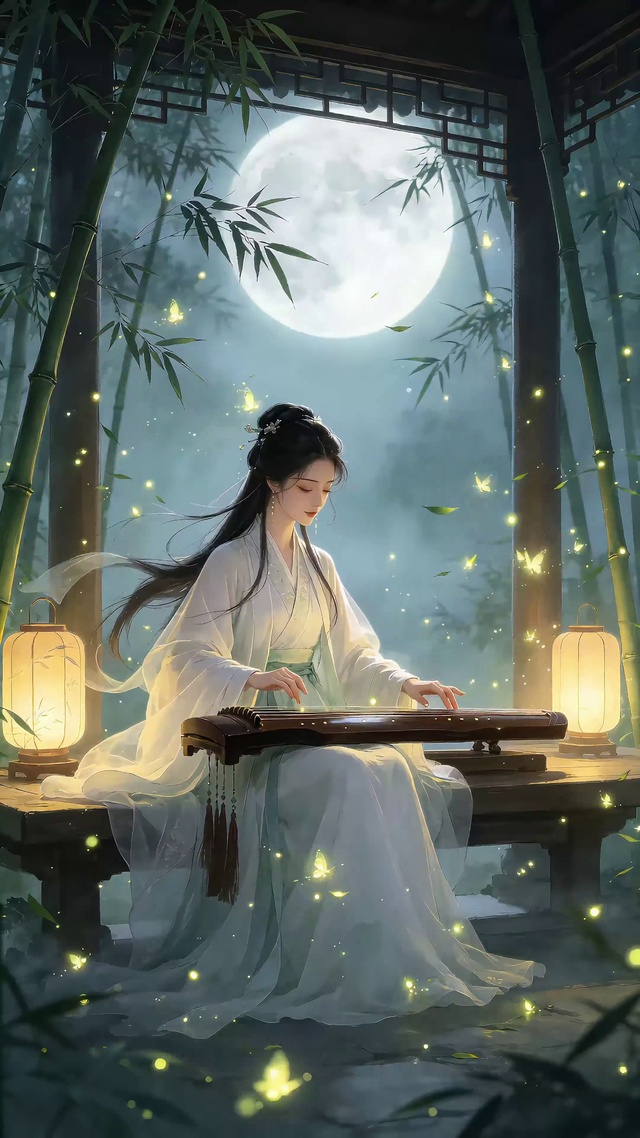 竹林月色-琴音