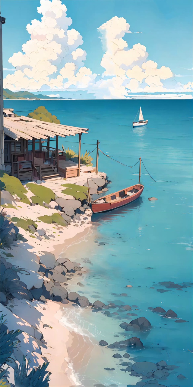 动态风景5|海边风帆