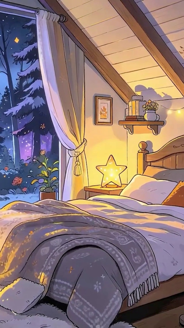 星空夜景房屋