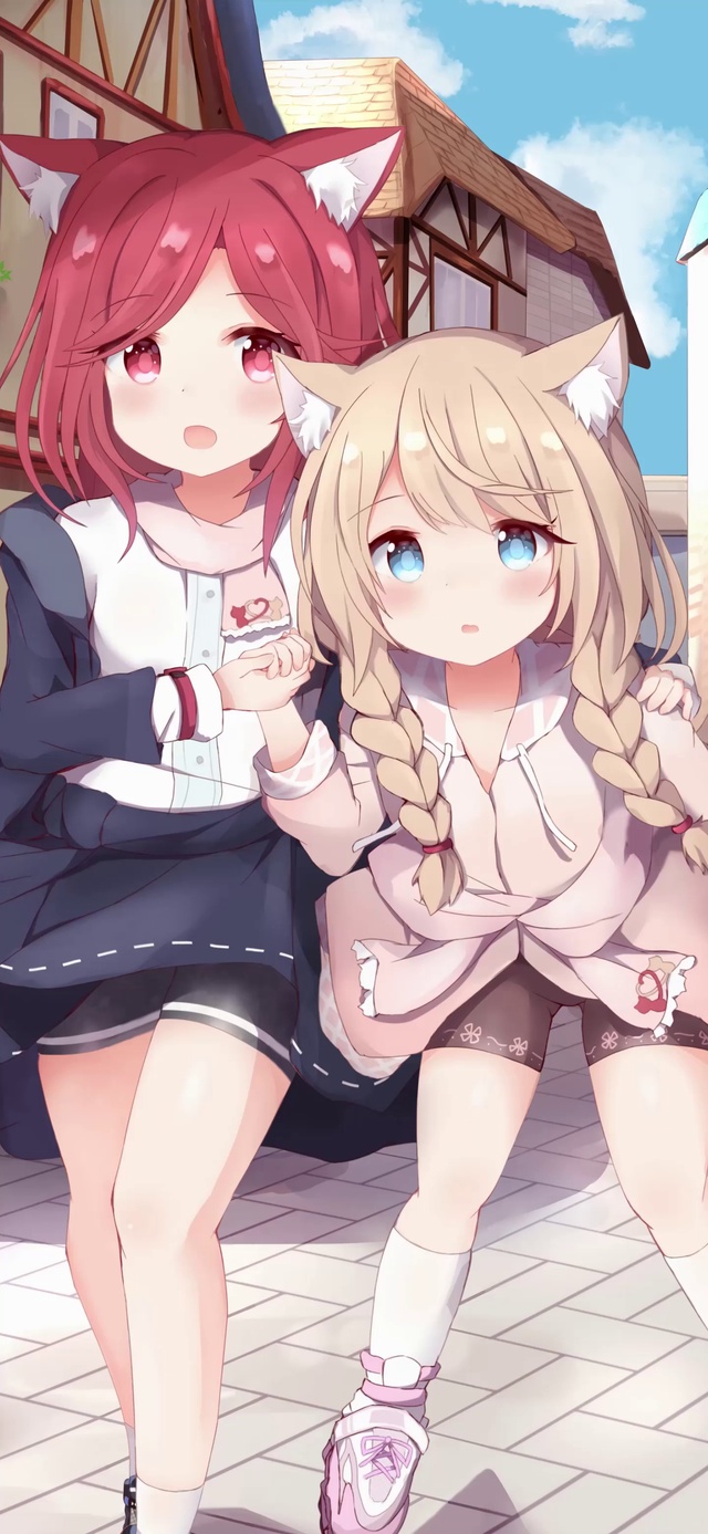 是猫耳女孩纸嗷，2K动态视频第三弹
原图画师pixiv:〔つつちゃ〕图片ID:动态效果制作:〖Ae小兔几〗