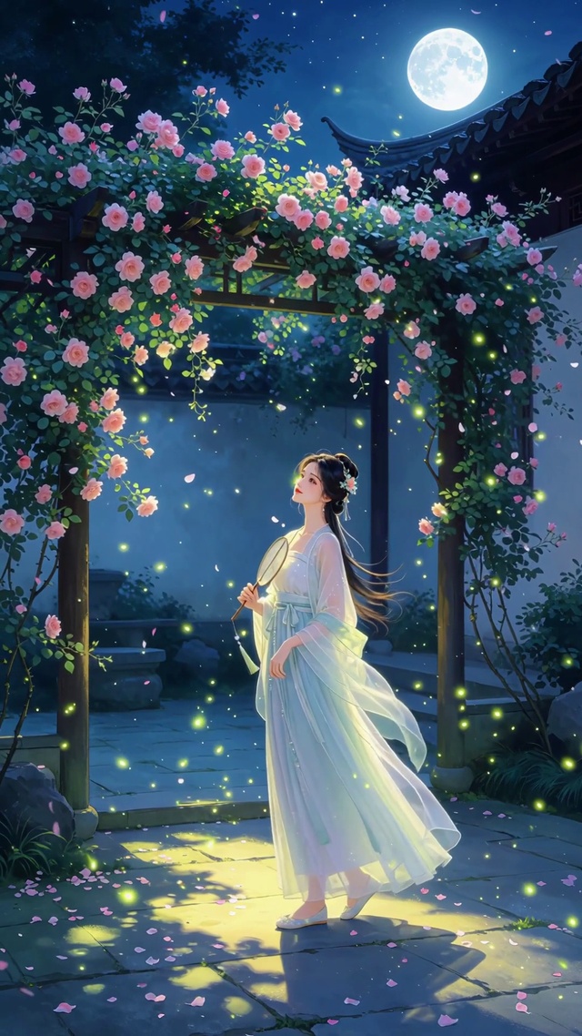古风赏花美女壁纸