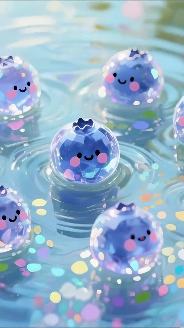 小清新水晶蓝莓