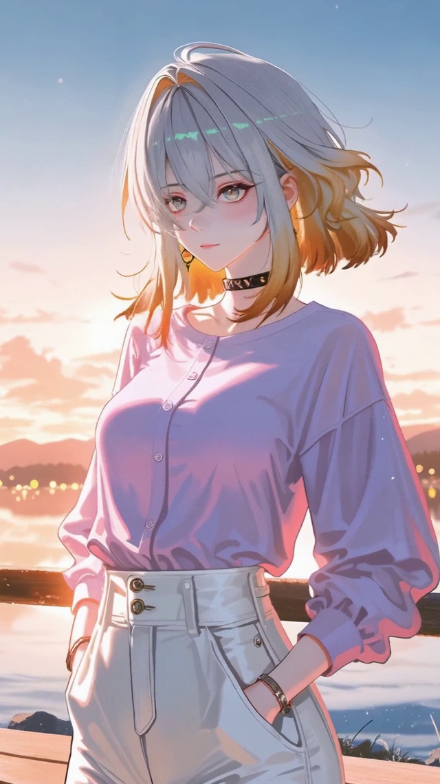 落日氛围嘉贝莉娜