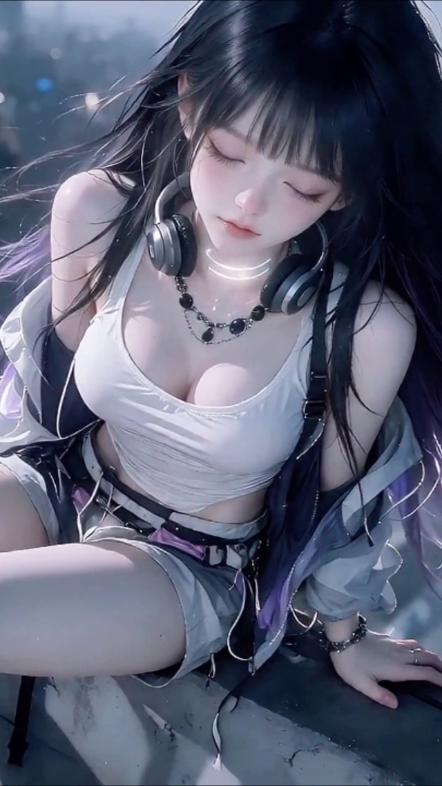 天台耳机少女