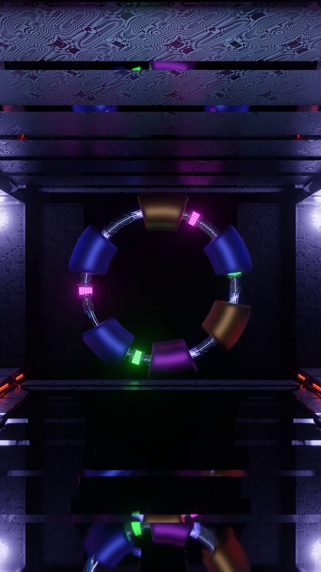 3D科技机械房间