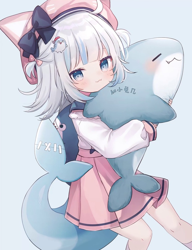 Gura也太可爱了叭『4K完整版』原图画师Pixiv：shouu✿图片id:  92782519动态效果：Ae小兔几