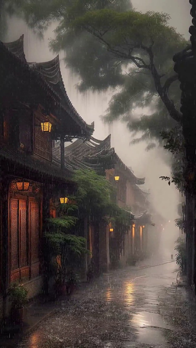 雨天巷子