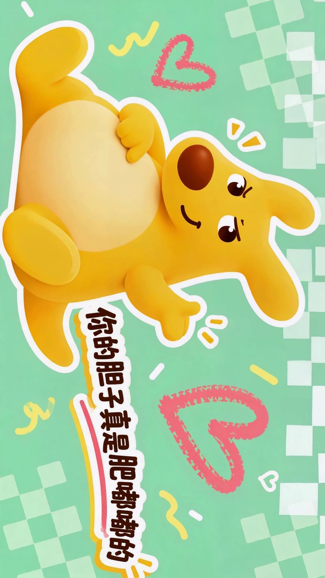 搞怪袋鼠肥嘟嘟可爱壁纸