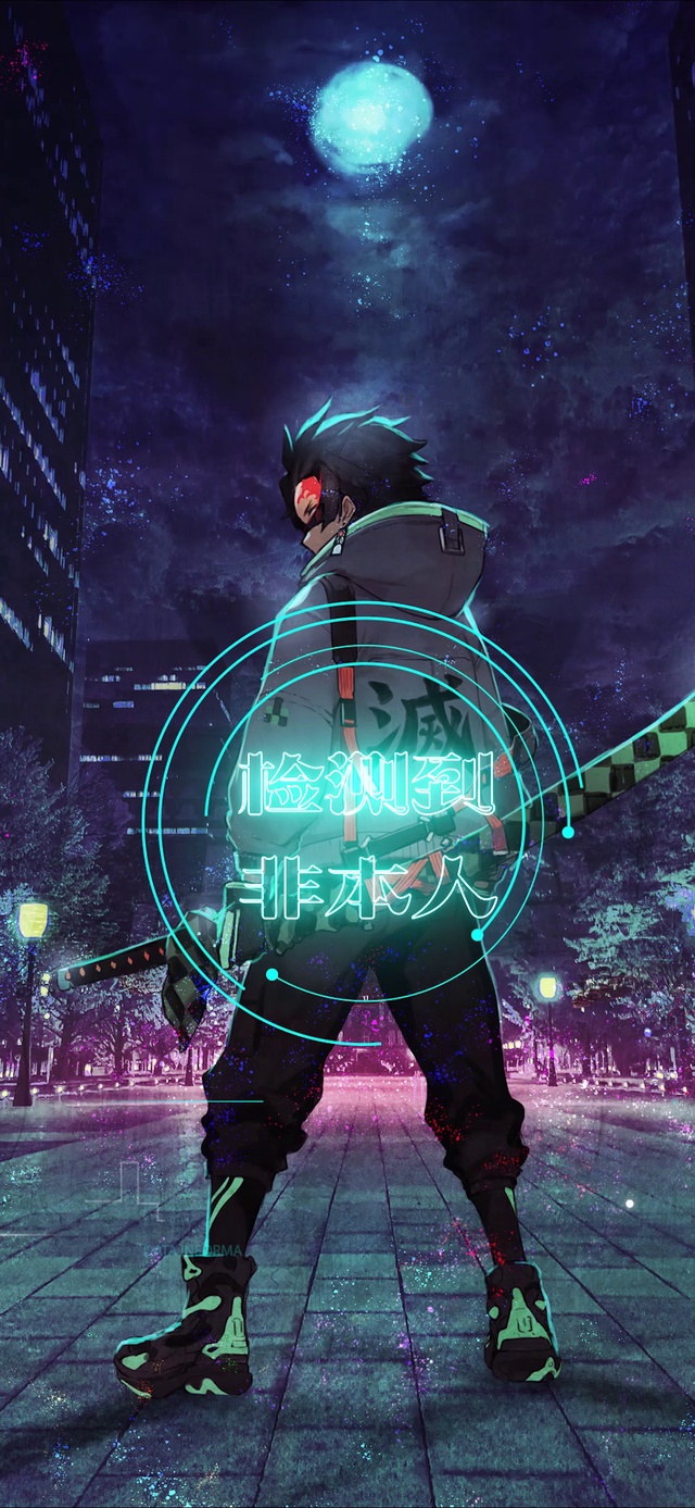 鬼灭之刃超帅科技锁屏【原创作品，均有工程文件，禁转载】