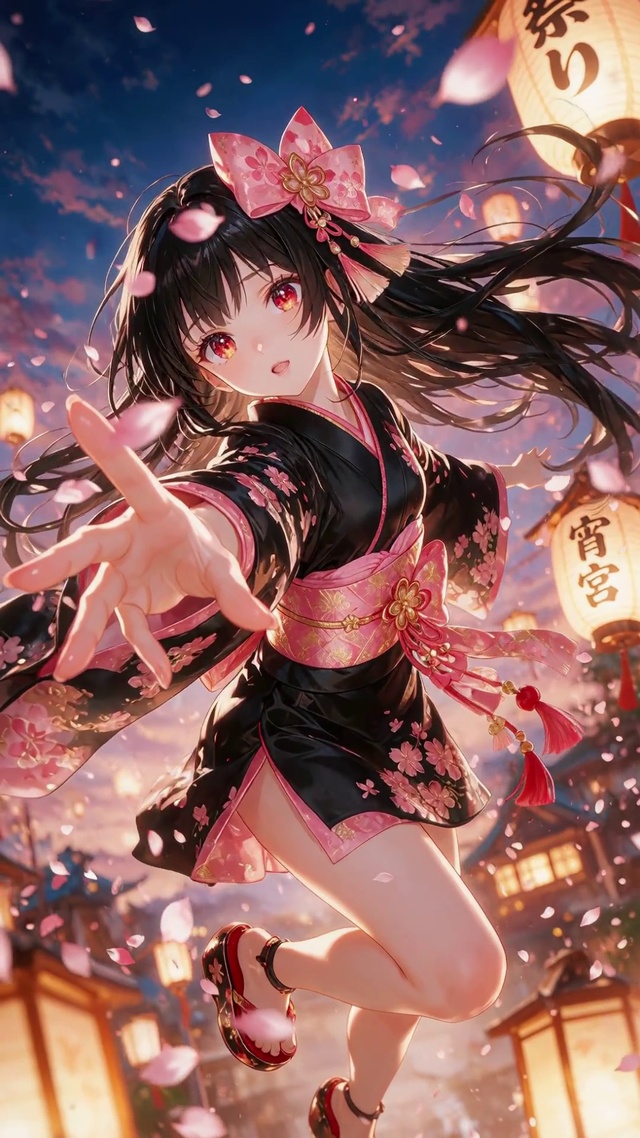 飞花二次元美女壁纸