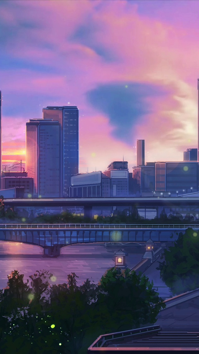 4K城市唯美晚霞