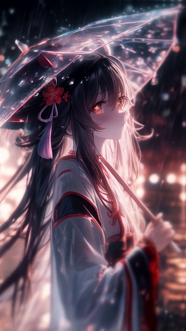 雪墨壁纸丨胡桃丨细雨绵绵丨