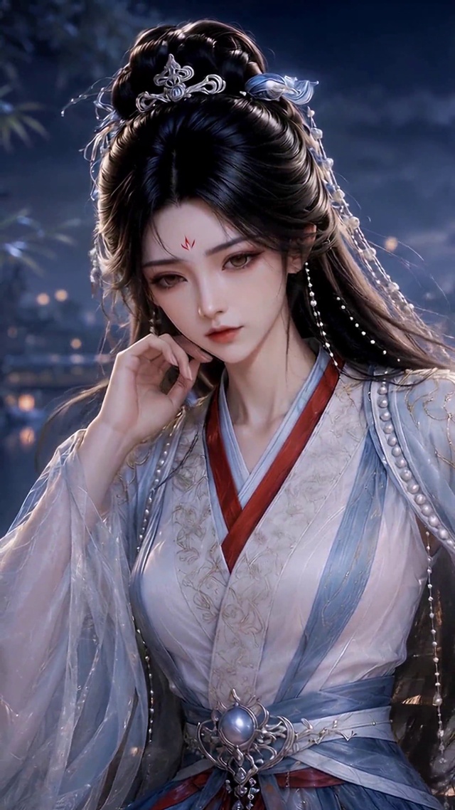 （免费）月夜古风汉服美人南宫婉