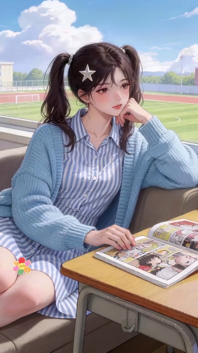 课间女孩