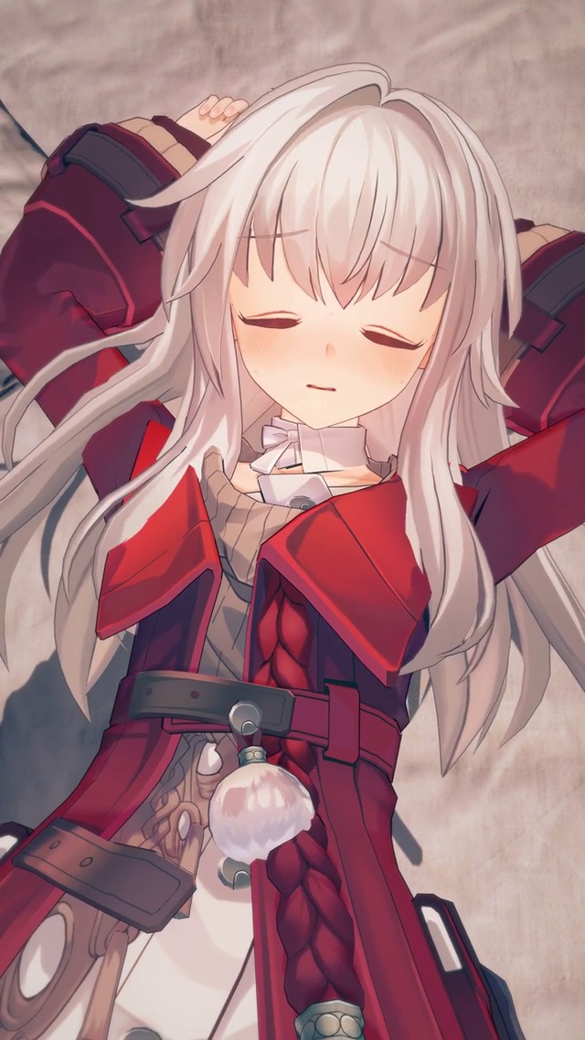 瞌睡的动漫少女