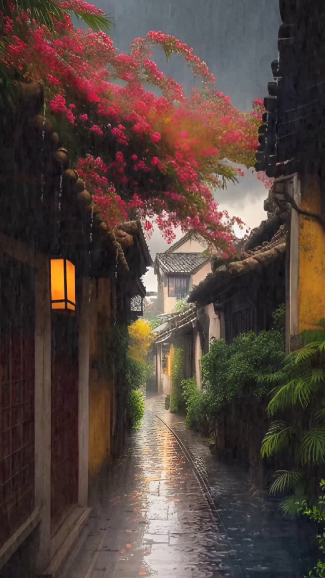 江南烟雨朦胧