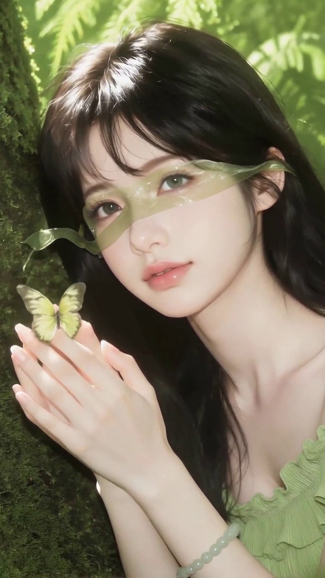 林间绿野清纯美少女