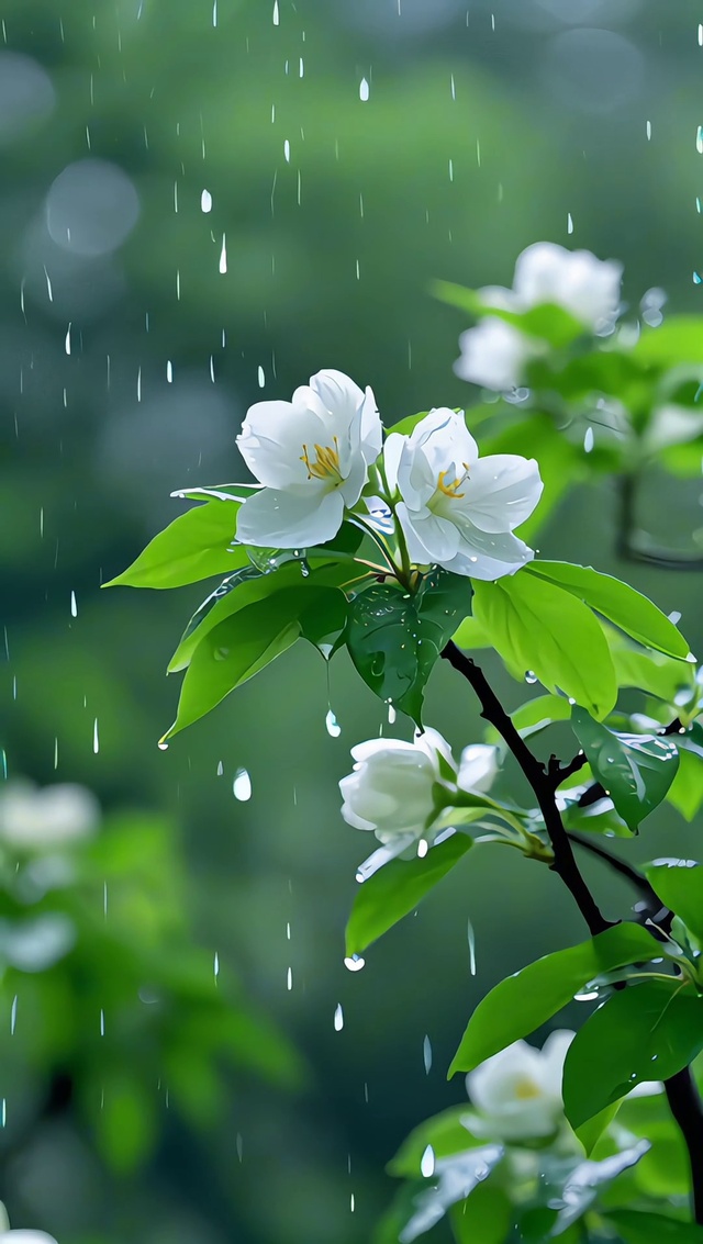 雨中花香