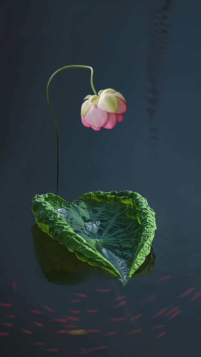4K 锦鲤荷花