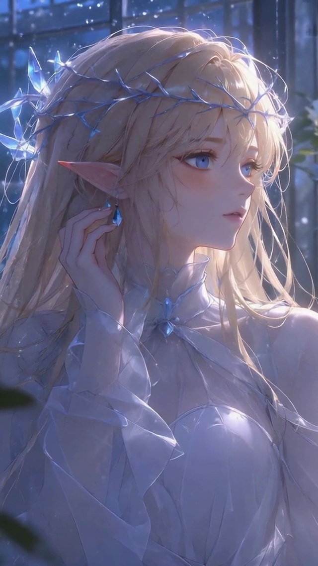 雨夜窗边的精灵美少女-卡提希娅