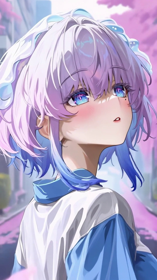 樱花雨巷温柔少女