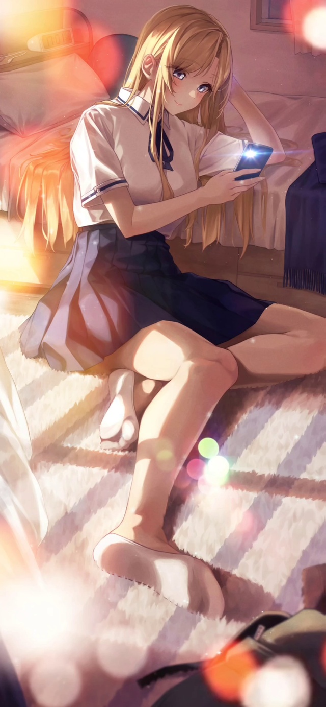 午后卧室阳光jk少女