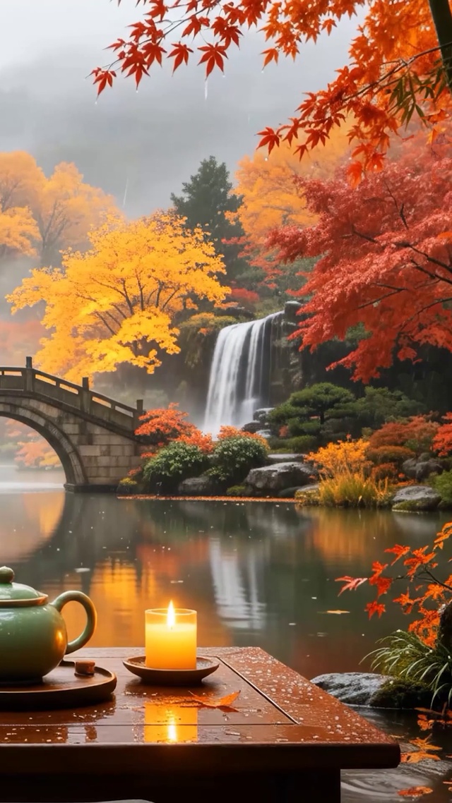 国风山水湖畔