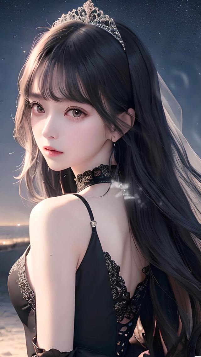 4k 黑色玫瑰御姐