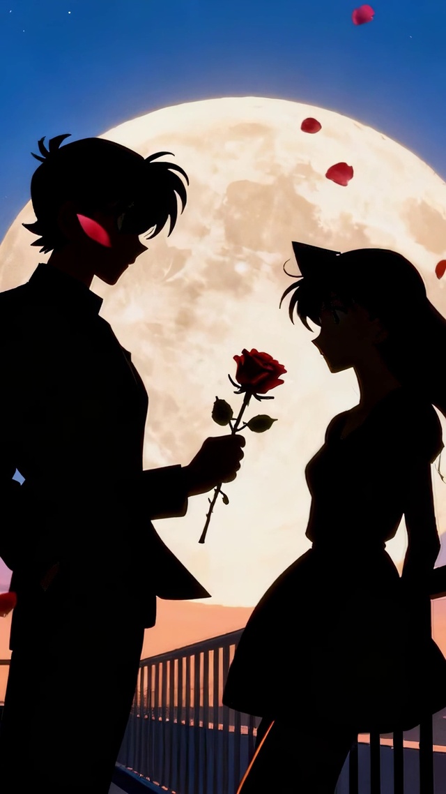 新兰逆光剪影CP