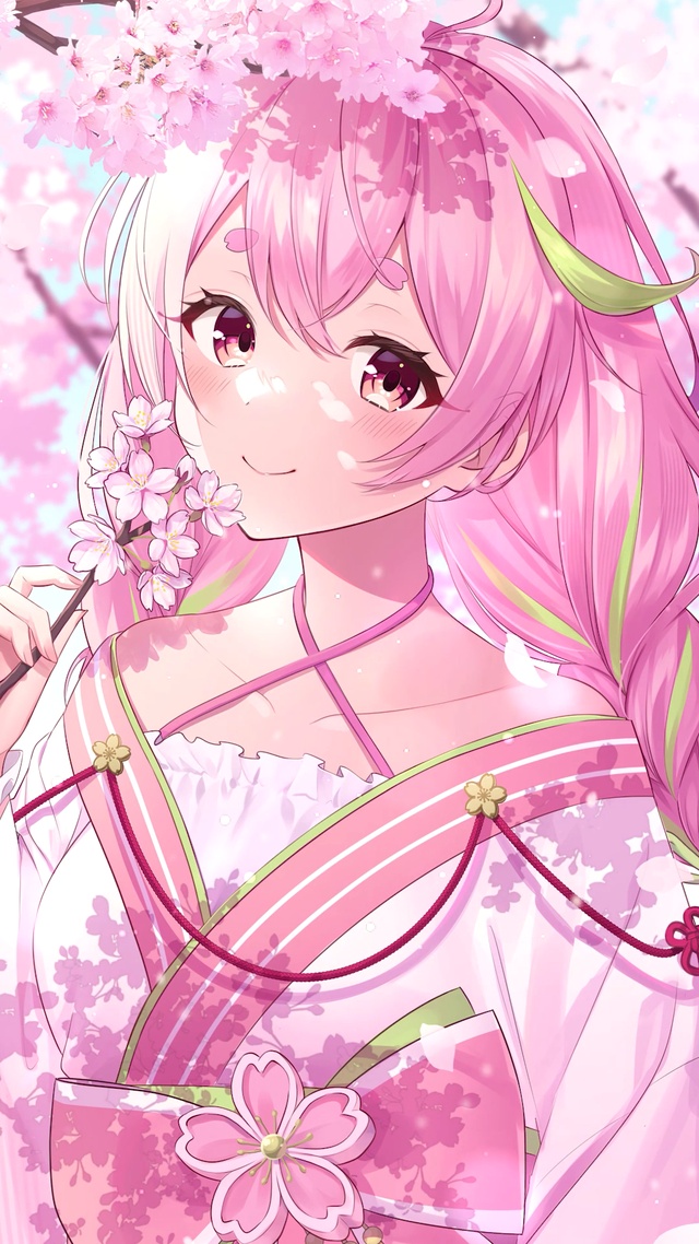 粉发樱花少女