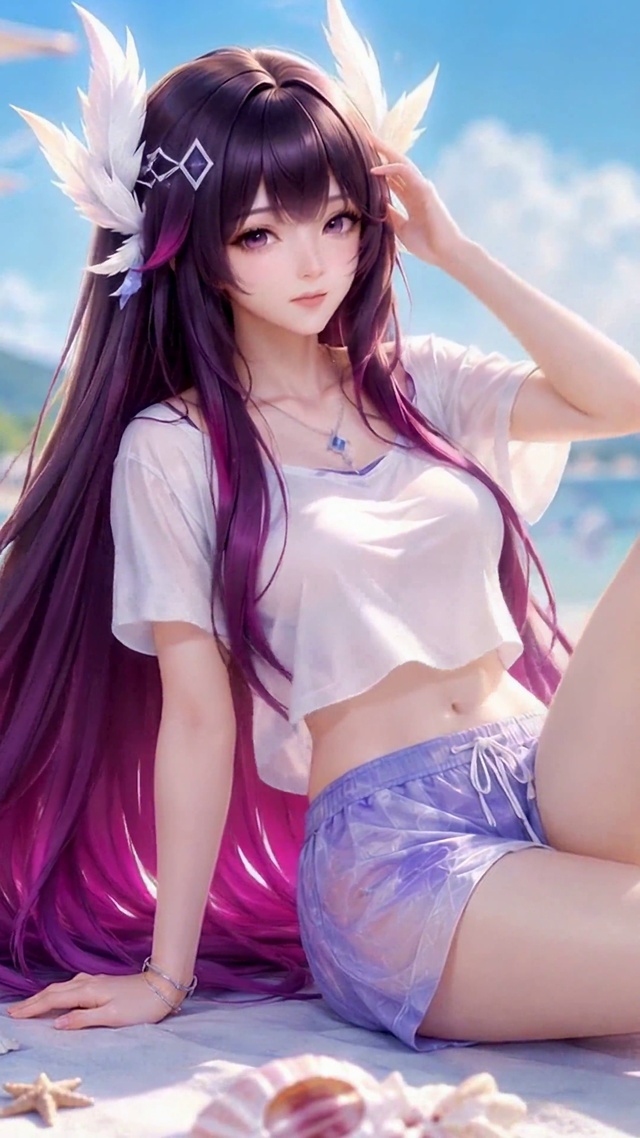 夏日海滩哥伦比娅