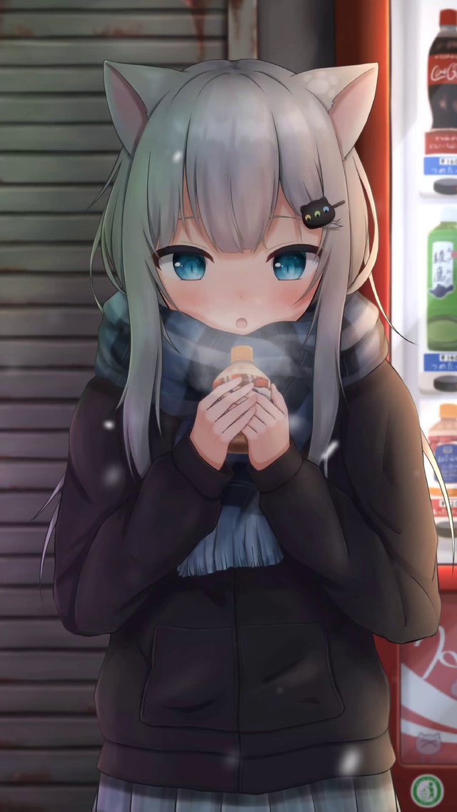 城市街道的猫羽雫