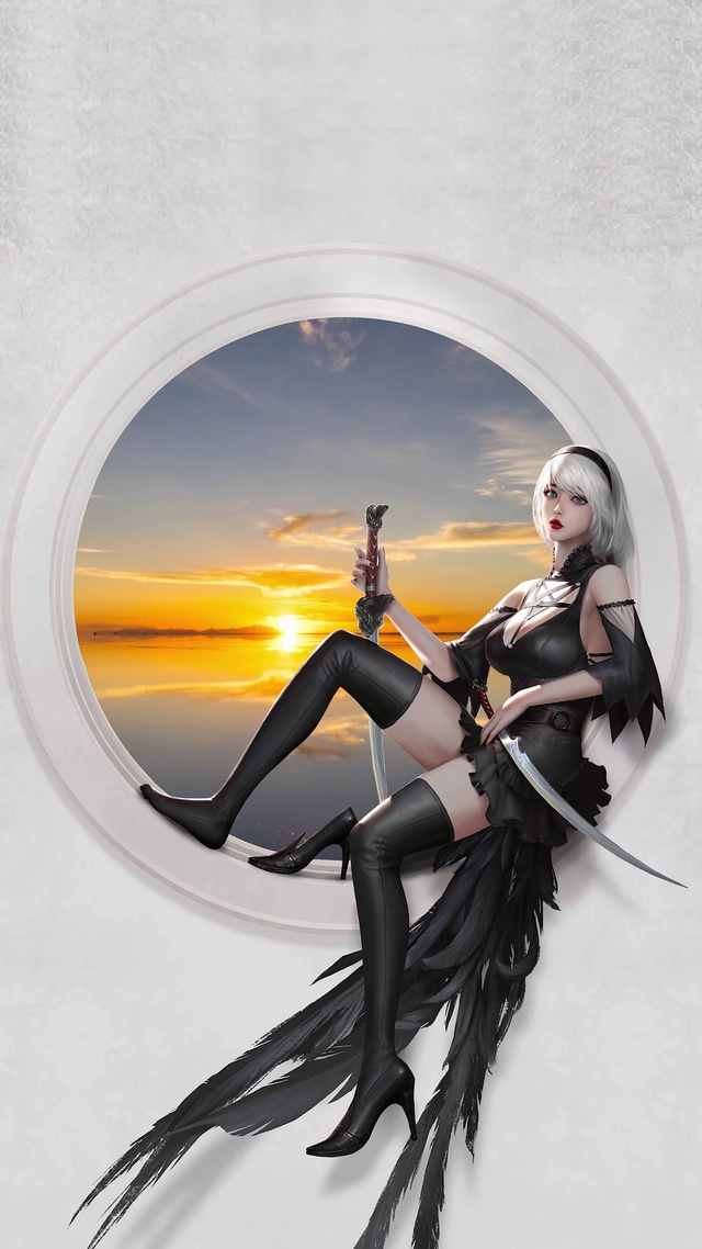 唯美尼尔机械纪元2B小姐姐cospaly【原创作品均有工程文件🈲️转载】