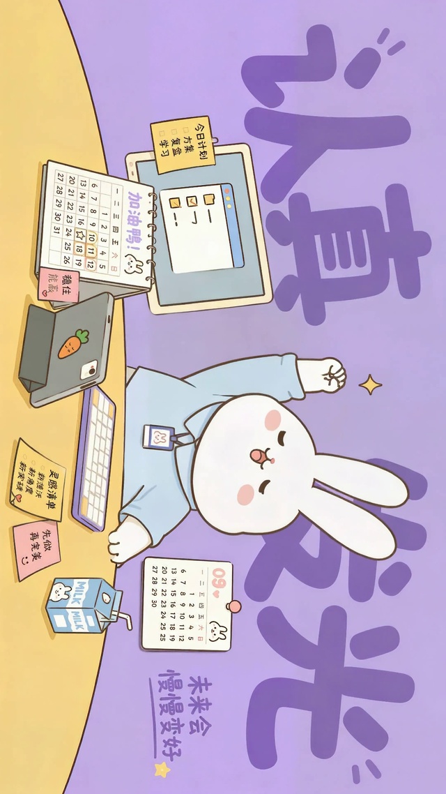 萌兔认真发光