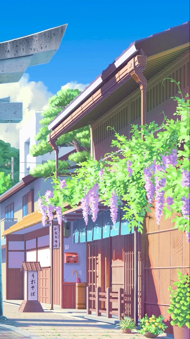 唯美日式乡镇街道