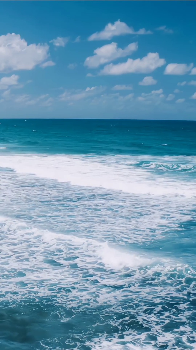 4K波涛汹涌的大海