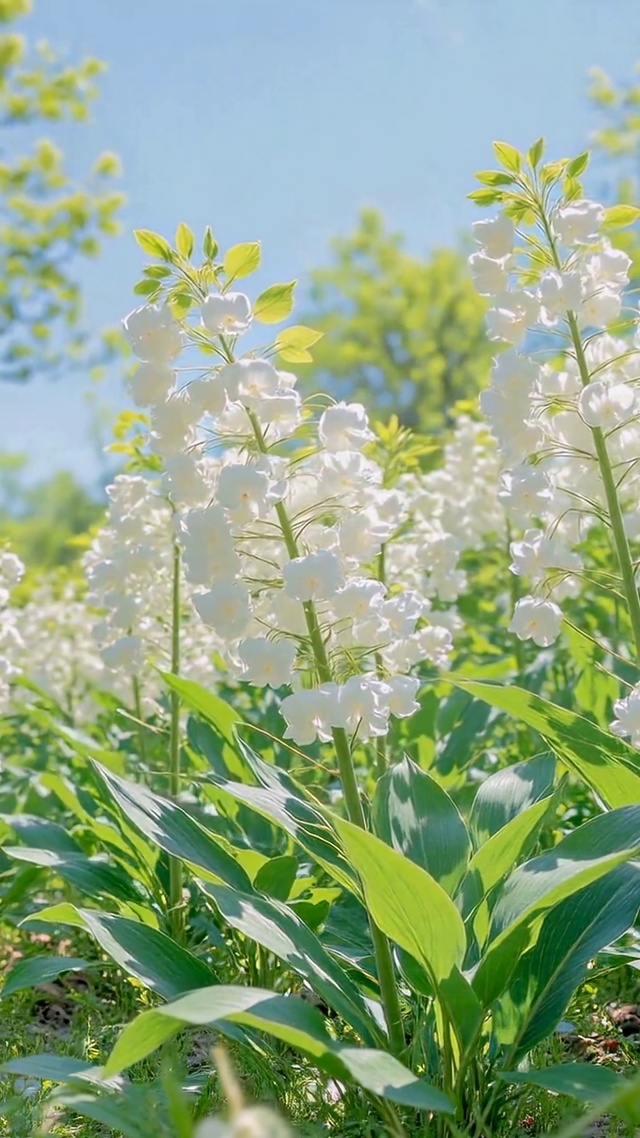 清新白花郊野治愈风光