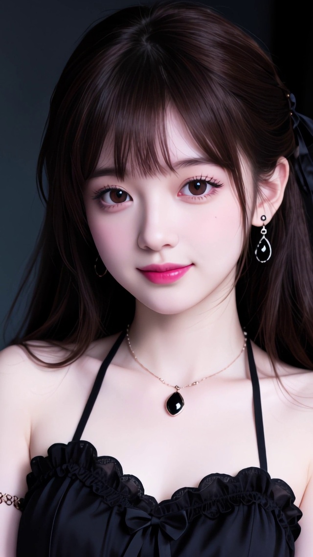 黑裙少女